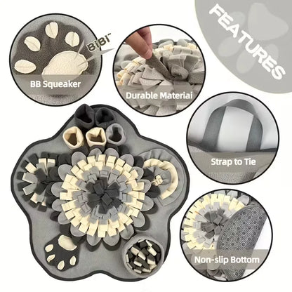 [Interactive Snuffle Mat] Durable Polyester KM-P Interactive Snuffle Mat for Dogs - Slow Feeder & Foraging Skill Toy