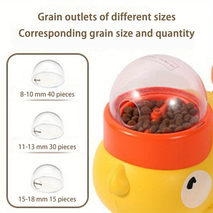 Interactive Dog Slow Feeder Yellow Duck Shaped Dog Food Puzzle Toy Training Mental Enrichment Reduces Bloating Fun Mealtime
