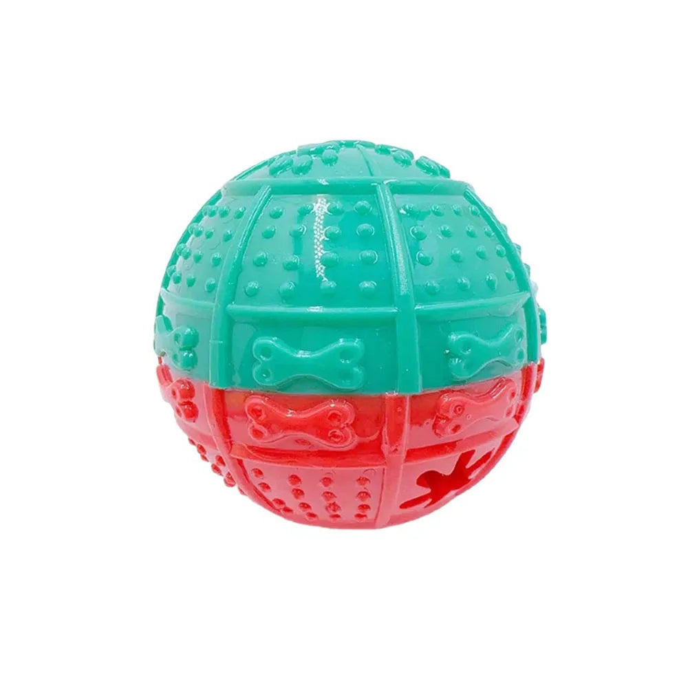 Pet Chew Toy: Treat-Dispensing Bone/Ball for Dogs & Cats - Boredom Buster, Bite-Resistant, Teething, Interactive Play for Pets