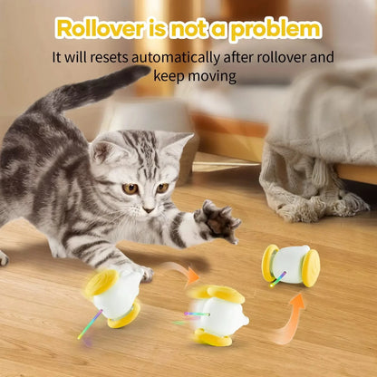 Cat Smart Toys Interactive Cat Toys for Indoor Cats Automatic Cat Toy LED Lights Cat Mouse Toys Smart Sensing Moving Cat Toys