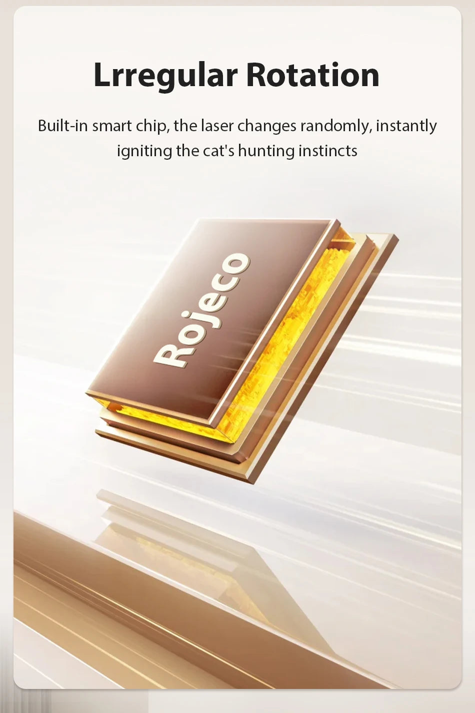 ROJECO Automatic Pet Toy Interactive Adjustable Electric Cat Laser Toy Indoor Smart Teasing Laser Cat Toy For Kitty Dog Supplies