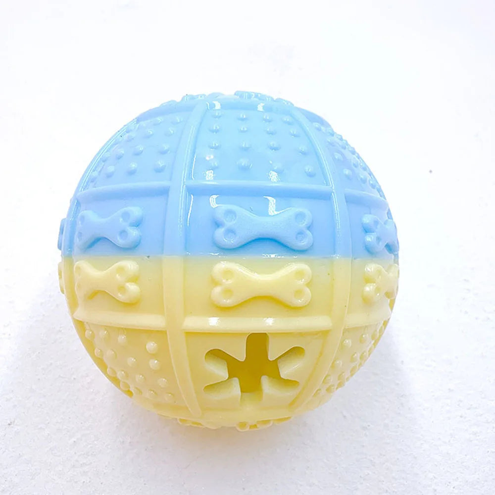 Pet Chew Toy: Treat-Dispensing Bone/Ball for Dogs & Cats - Boredom Buster, Bite-Resistant, Teething, Interactive Play for Pets