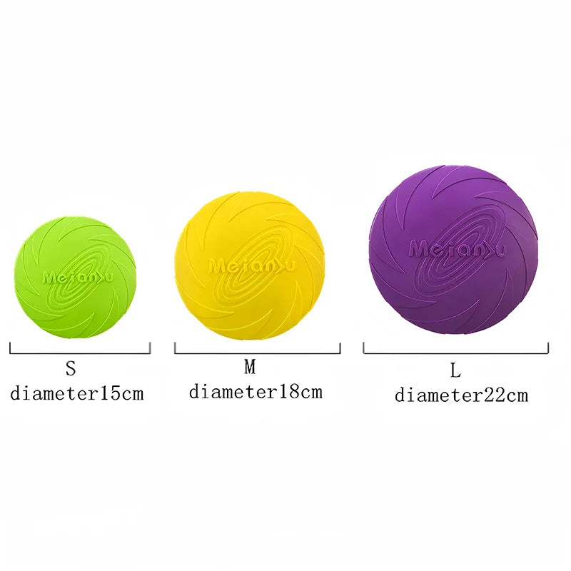 Silicone Flying Disc Toys Multifunction Pet Puppy Training Toys Outdoor Interactive Game Pet Dogs Supplies