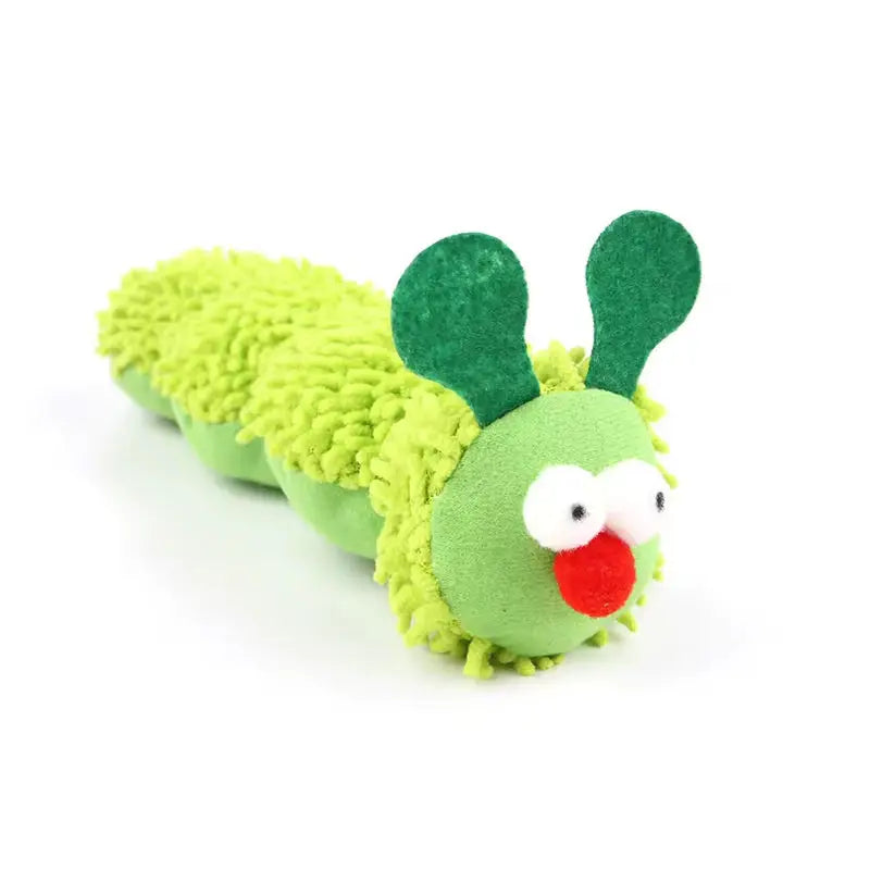 Pet Supplies Caterpillar Shaped Plush Cat Toy Contains Catnip Self Pleasure Boredom Relief Interactive Play