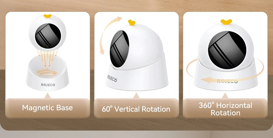 ROJECO Automatic Pet Toy Interactive Adjustable Electric Cat Laser Toy Indoor Smart Teasing Laser Cat Toy For Kitty Dog Supplies