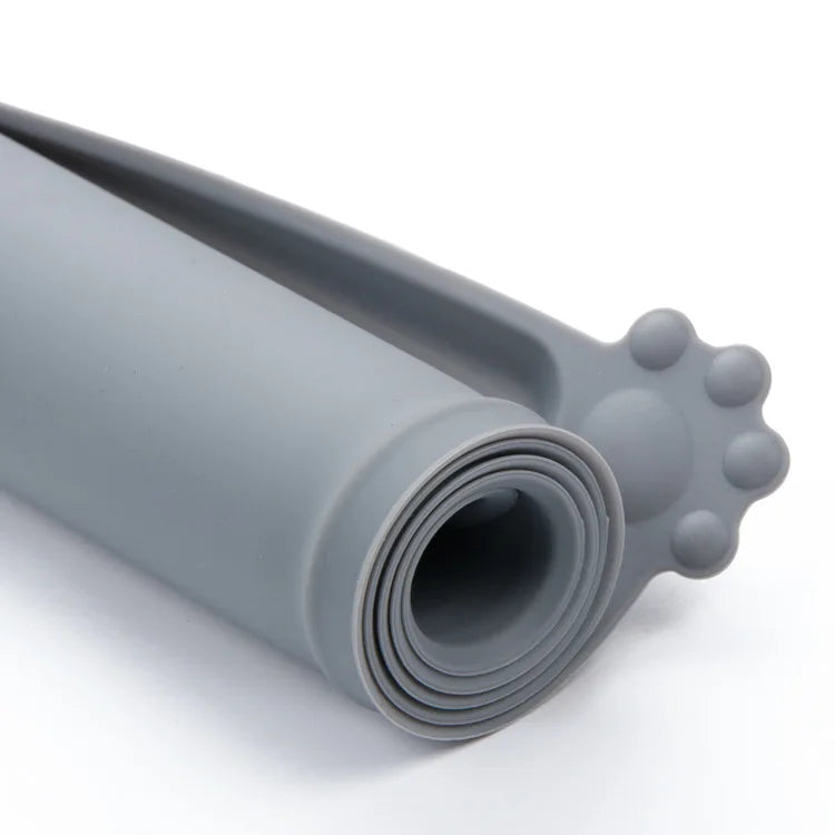 Pet Bowl Food Mat Silicone Dog Cat Feeding Mat Non-Stick Waterproof Pet Food Feeding Pad Pet Feeder Tray Water Cushion Placemat