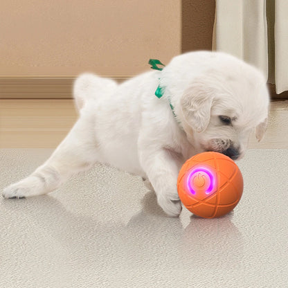 Smart Teasing Dog Ball LED Boredom Interactive Automatic Rolling and Moveing Ball ElectricDogs Toy for Small Medium Large Dog