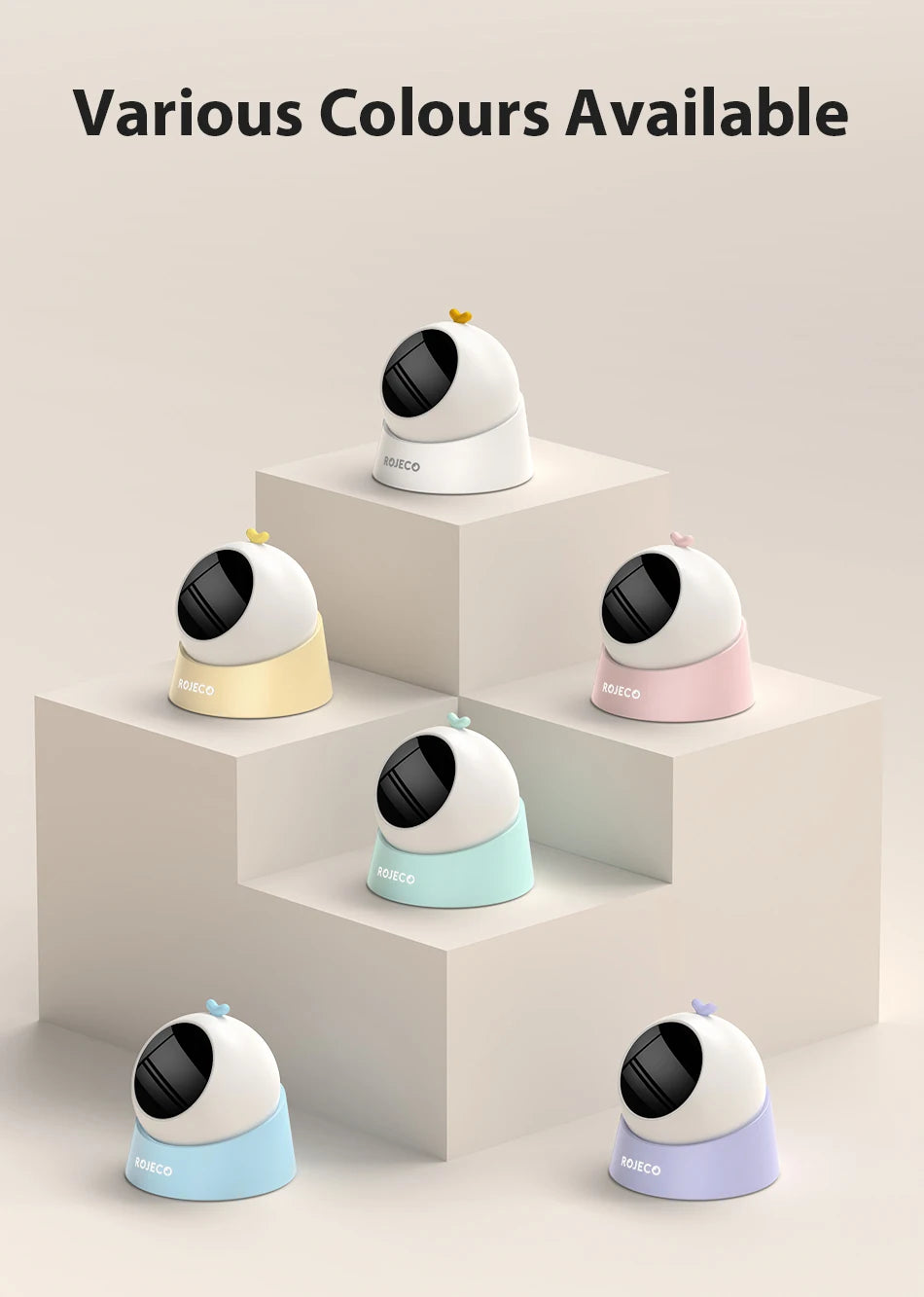 ROJECO Automatic Pet Toy Interactive Adjustable Electric Cat Laser Toy Indoor Smart Teasing Laser Cat Toy For Kitty Dog Supplies