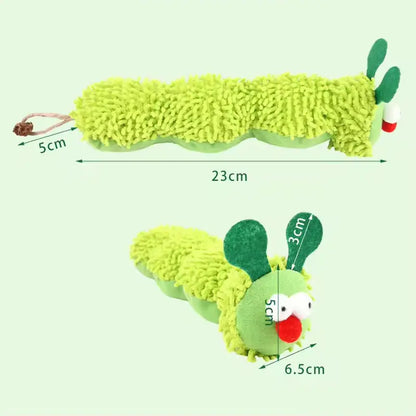 Pet Supplies Caterpillar Shaped Plush Cat Toy Contains Catnip Self Pleasure Boredom Relief Interactive Play