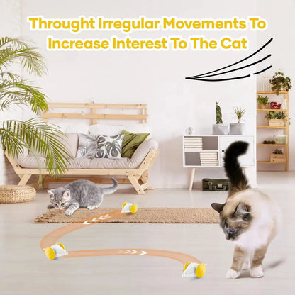 Cat Smart Toys Interactive Cat Toys for Indoor Cats Automatic Cat Toy LED Lights Cat Mouse Toys Smart Sensing Moving Cat Toys