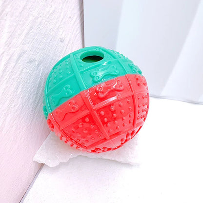 Pet Chew Toy: Treat-Dispensing Bone/Ball for Dogs & Cats - Boredom Buster, Bite-Resistant, Teething, Interactive Play for Pets