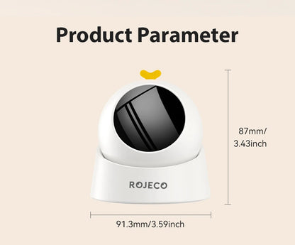 ROJECO Automatic Pet Toy Interactive Adjustable Electric Cat Laser Toy Indoor Smart Teasing Laser Cat Toy For Kitty Dog Supplies