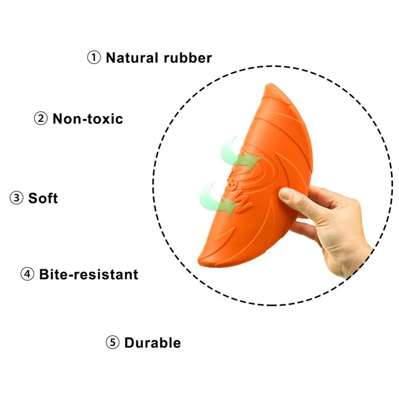 Silicone Flying Disc Toys Multifunction Pet Puppy Training Toys Outdoor Interactive Game Pet Dogs Supplies