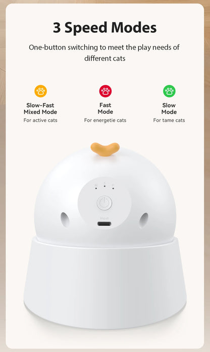 ROJECO Automatic Pet Toy Interactive Adjustable Electric Cat Laser Toy Indoor Smart Teasing Laser Cat Toy For Kitty Dog Supplies