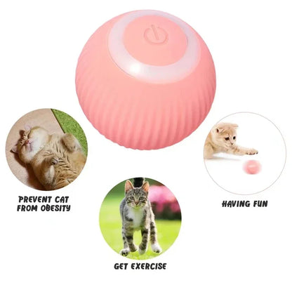 Cat Interactive Ball Electric Automatic Rolling Ball Smart Toys for Cats Smart Cat Toy Rotating Ball Cat Game Pets Accessories