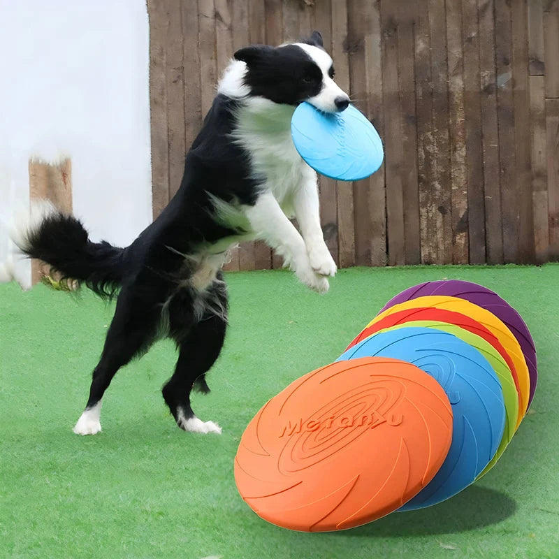 Silicone Flying Disc Toys Multifunction Pet Puppy Training Toys Outdoor Interactive Game Pet Dogs Supplies